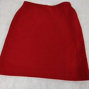 Rena Rowan for Saville Dark Red Leading Into Burgundy Skirt With Lining Size 14